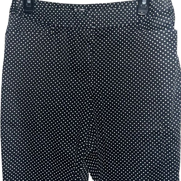 Olivia & Martin black & white polka dot pants 8P - Picture 2 of 4